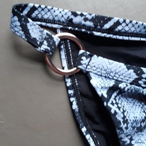 CCX Greta Black Snake Print Bikini Size 14 - Picture 5 of 11